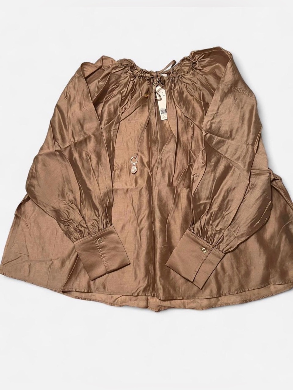 NWT H&M Lyocell-Blend Oversized Blouse S - Picture 3 of 5
